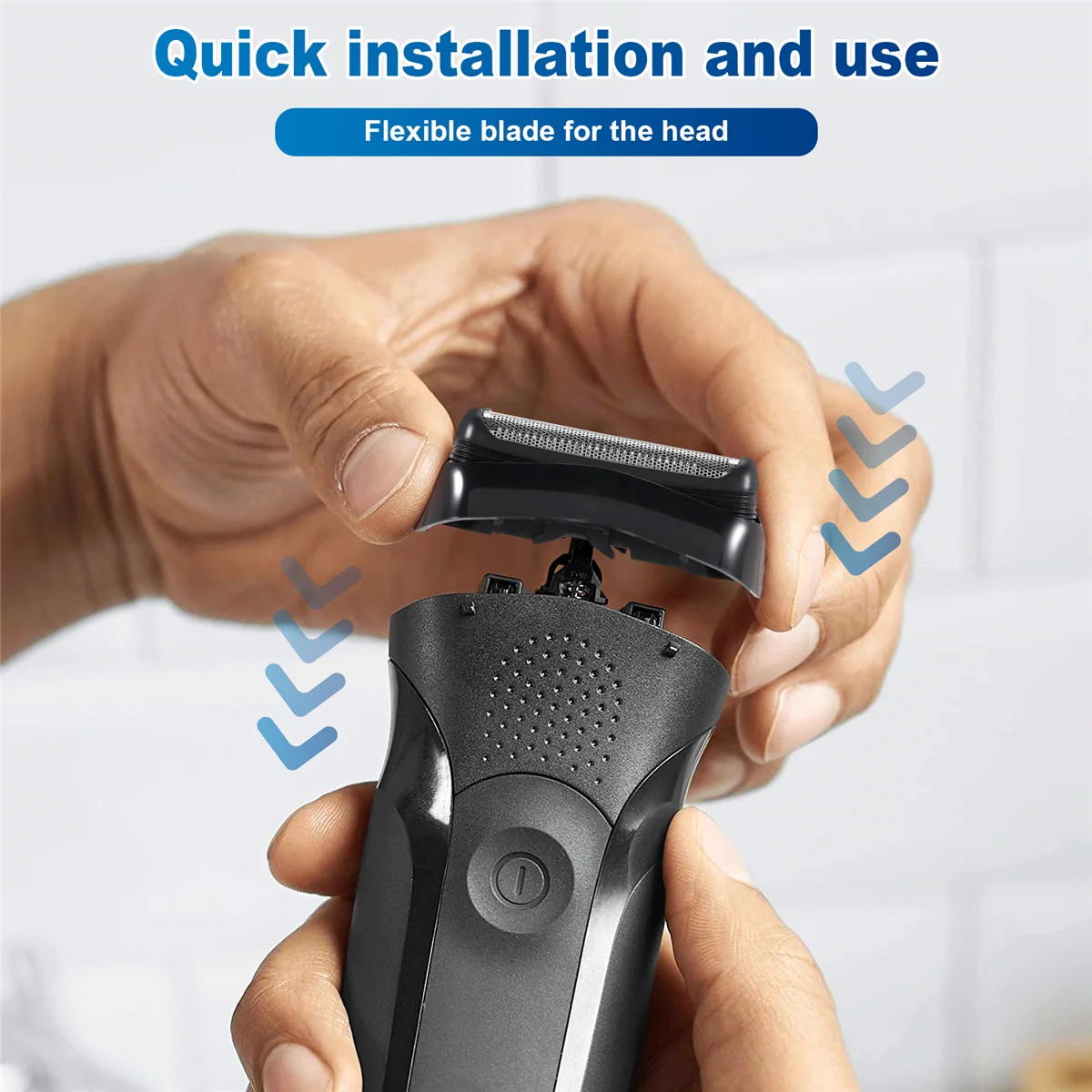 Сменная головка для бритвы 21B 2 шт. электробритв Braun Serie 3 301S 310S 320S 330S 340S 360S 3010S 3020S 3030S