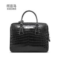 kexima cestbeau nile crocodile leather mens bag handbag travel business leather bag men crocodile bag