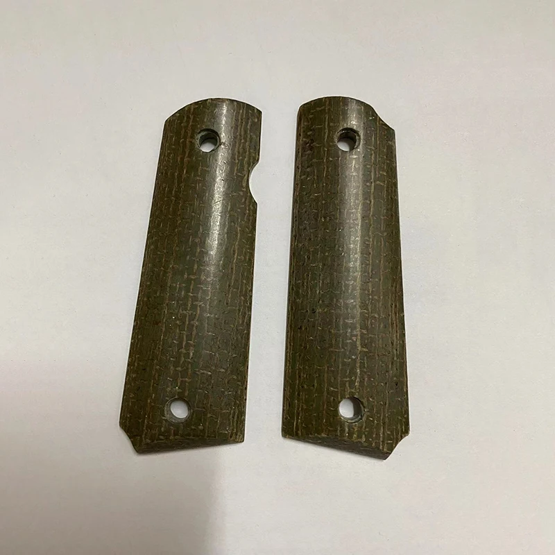 

CNC Custom Green Flax Micarta Material Grip Handle Patches for 1911 Models With Screws Wrench DIY Making Accessory Replace Parts