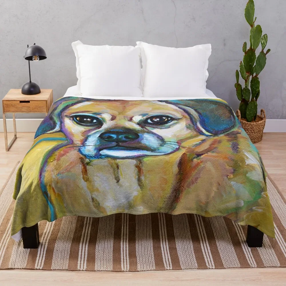 Симпатичное яркое одеяло теплое среднее