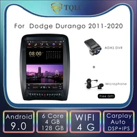 12 1 tesla style screen android car radio for dodge durango 2011 2020 navigation stereo multimedio player head unit carplay 4g