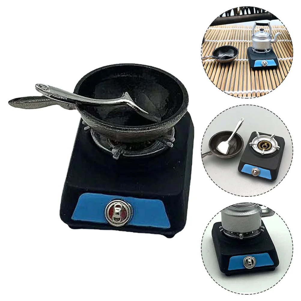 

1 Set Stove Toys Play Kitchen Accessories Metal Pans Toys Kitchen Toys