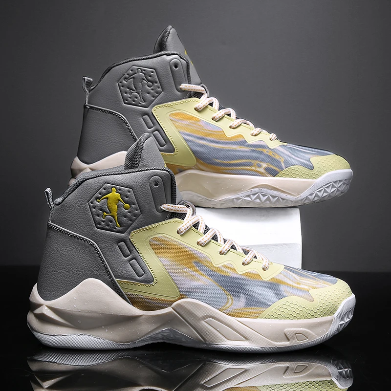 

FZ-2163 Mens Basketball Shoes Breathable Wearable Sports Shoes Fashion Non-Slip Training Athletic Mens Basketball Sneakers