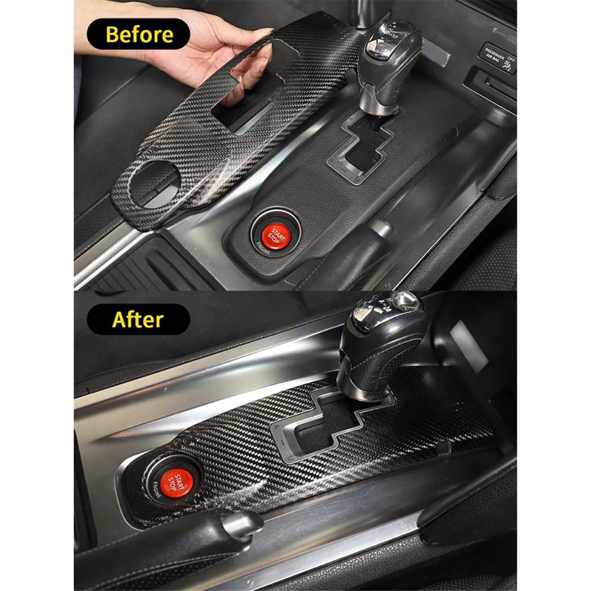 Центральная консоль для Nissan GTR R35 2008-2016 из сухого углеродного волокна