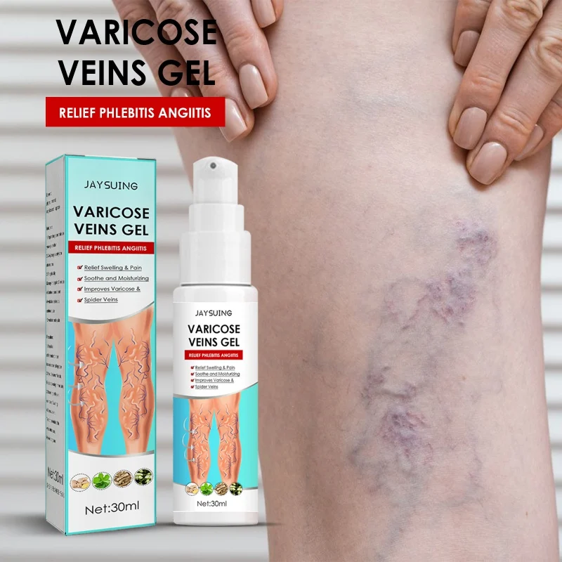 

Varicose Vein Gel Relieve Tired Leg Dilated Vasculitis Phlebitis Spider Pain Treatment Massage Gel 30ml