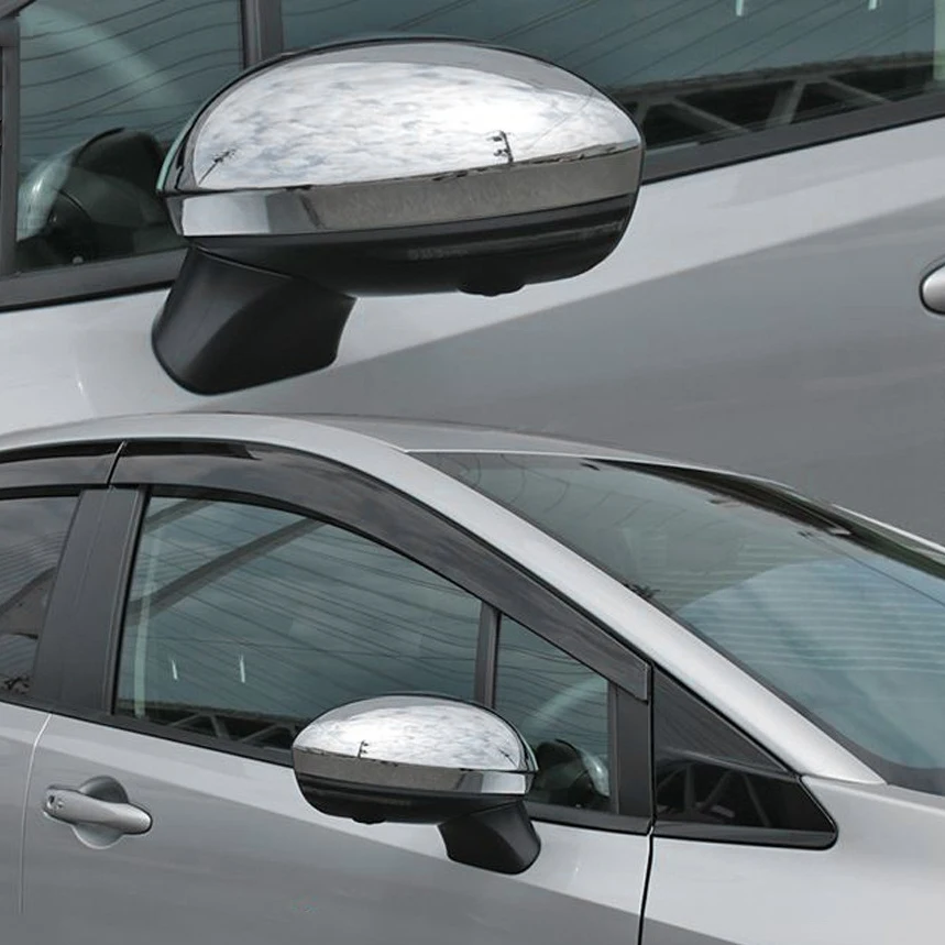Автомобильное хромированное боковое стекло заднего вида крышка зеркала Обшивка