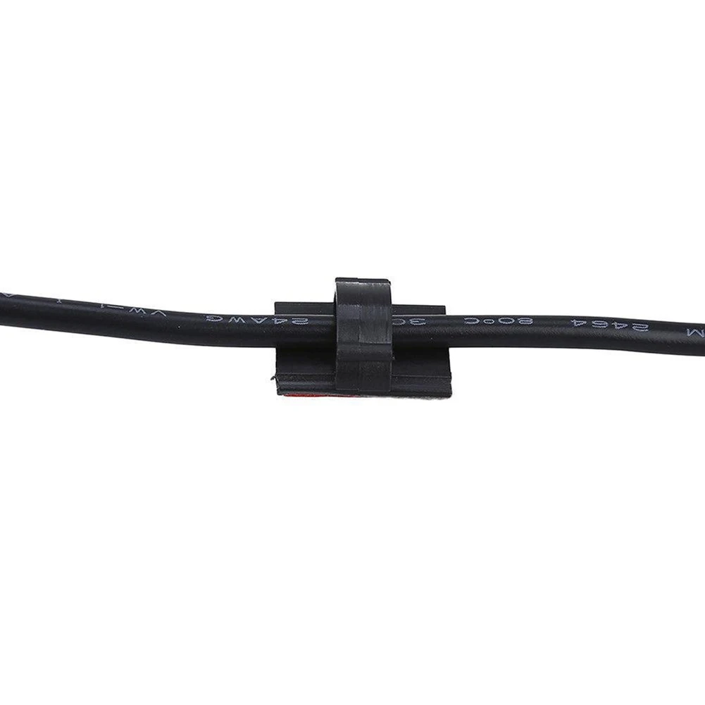 Новый зажим для кабеля черный стеклянный глянцевый картонный держатель железный