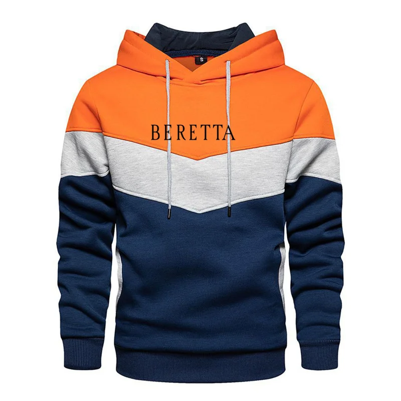 

2022 BERETTA High Street Brand Printed High Quality Casual Men's Hoodie Outdoor Street Sports Running Training Sweatshirt
