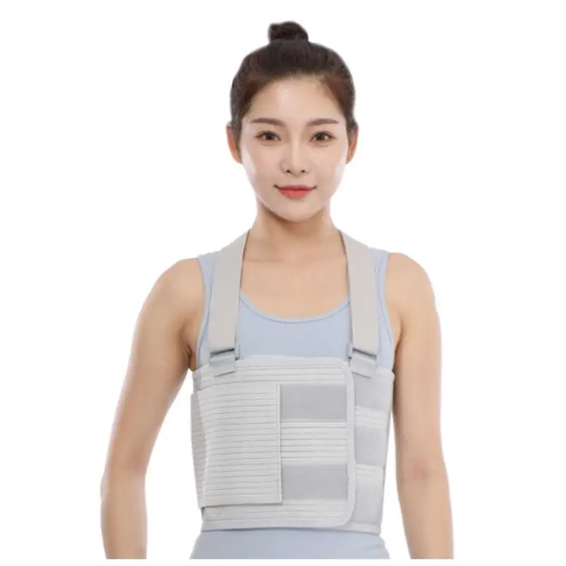 

1Pc Rib Fracture Postoperative Patient Rehabilitation Fixation Belt Rib Valgus Protector Double Shoulder Rib Fixation Belt