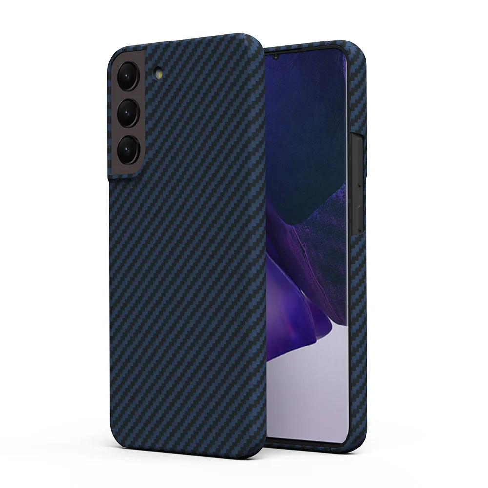 

Carbon Fiber Cover for Samsung Galaxy S22 Plus, Aramid Fiber, Shockproof Phone Case