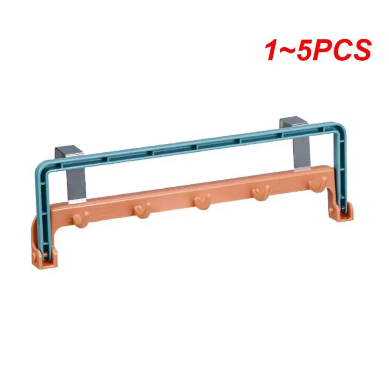 

1~5PCS Towel Rack Strong Load-bearing Capacity Thick And Durable Foldable Equipped With Stainless Steel Hook Cabinet Door Hanger