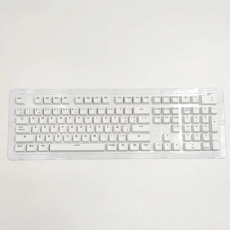 

Испанские колпачки для клавиш OEM профиль полупрозрачные колпачки для клавиш ABS для механической клавиатуры колпачки для клавиш Вишневый пр...