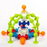 48 soft silicone suction ball building blocks puzzle toy for kids