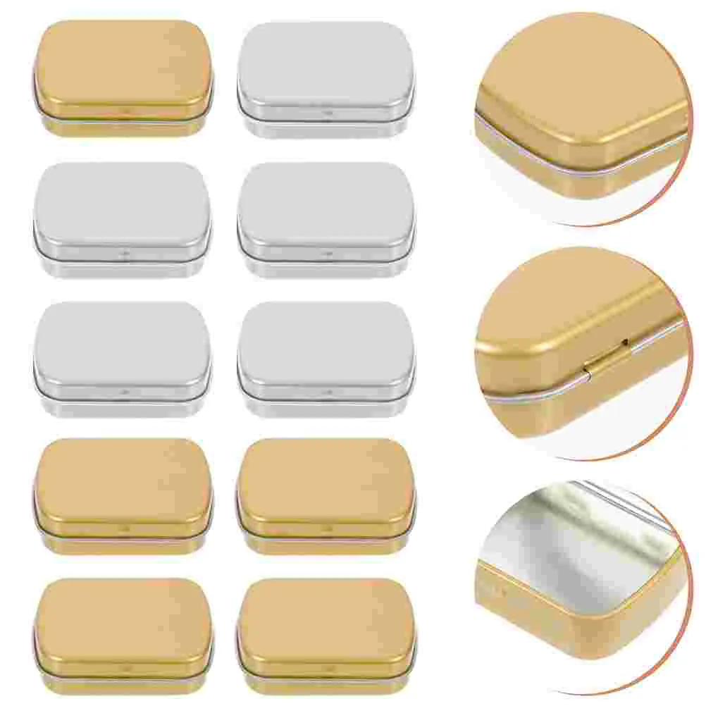 10 шт. жестяная коробка банки для хранения конфет банка маленький железный