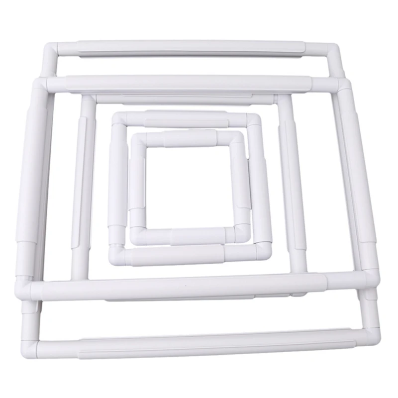 

Square Shape Embroidery Frame Set Plastic Cross Stitch Craft Tool Sewing Tools Handhold Frame Hoop Sewing Craft DIY Tools