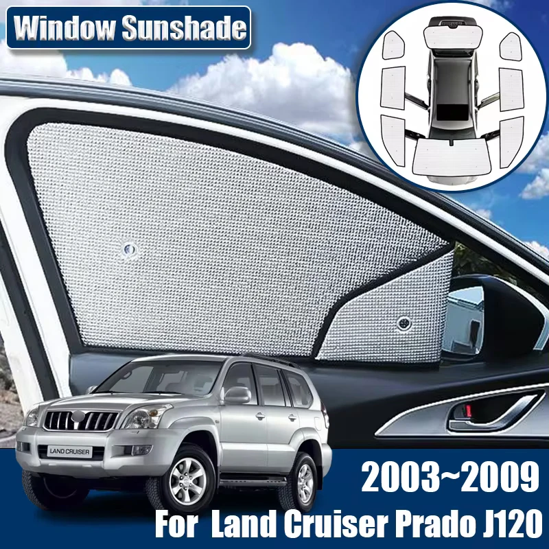 Автомобильные солнцезащитные козырьки для Toyota Land Cruiser Prado J120 LC120 FJ120 аксессуары 2003