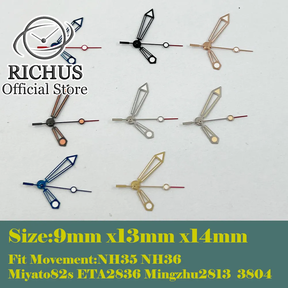 

Watch Hands Green luminous needls fit NH35 NH36 ETA 2836 2824 Miyota 8205 8215 821A Mingzhu DG 2813 3804 movement