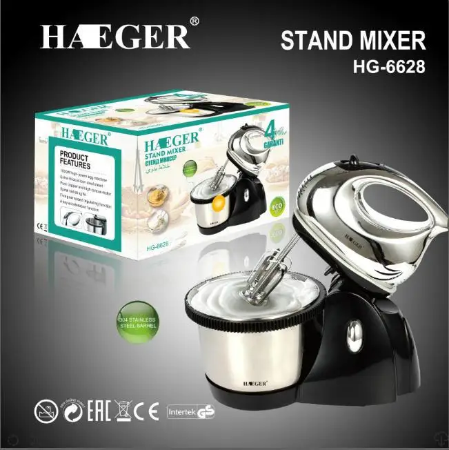 

Электрический кухонный Настольный миксер, миксер из нержавеющей стали с венчиком для взбивания яиц, взбивания теста, смешивание теста