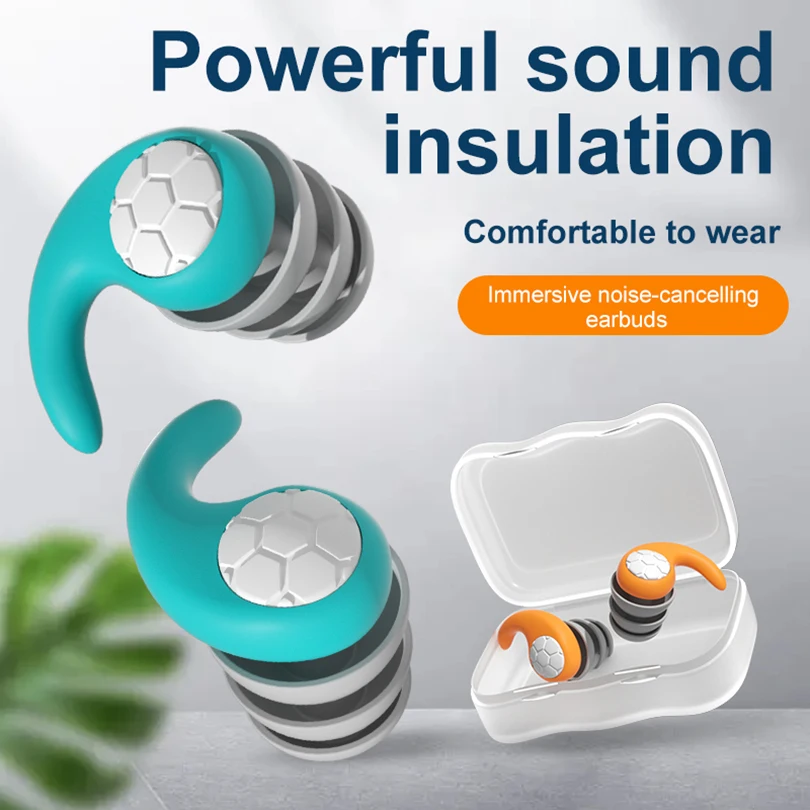 1Pair Sleeping Ear Plugs Noise Reduction Tapones Oido Ruido Soft Oordopjes Earplug Waterproof Tapones Para Dormir Earplugs