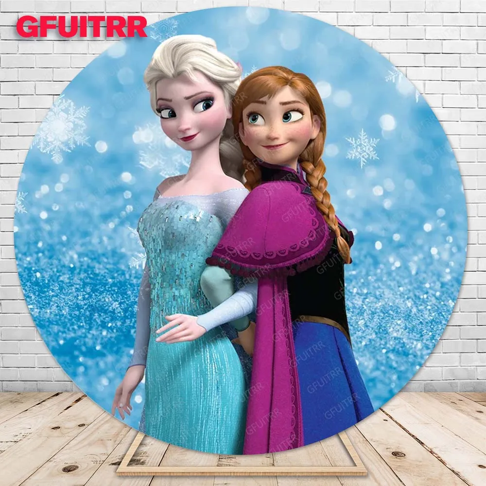 Фон для фотосъемки с изображением принцессы Эльза