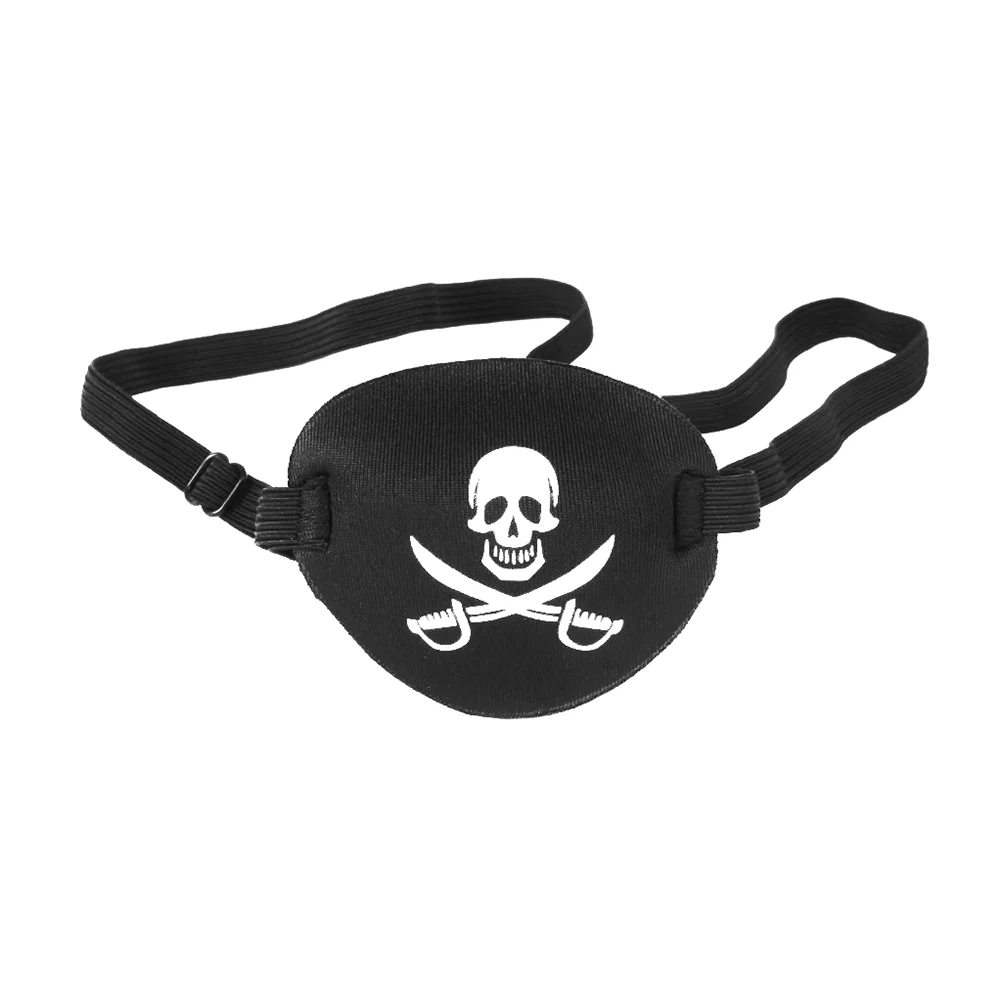 

1pc Adults Pirate Eye Patch Crossbone Eye Patch Eye Mask for (Black)