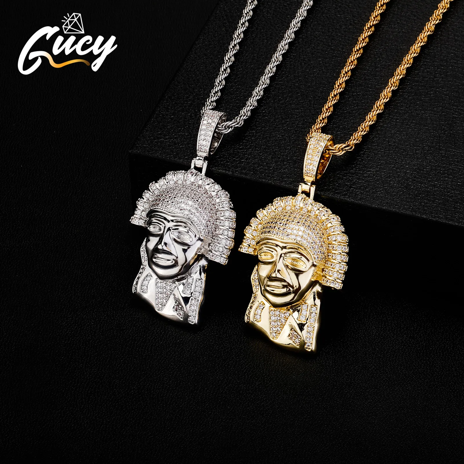 

GUCY модное ожерелье для мужчин в виде гантели