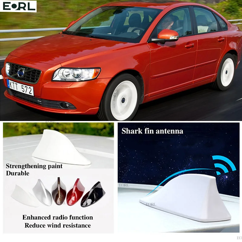 

For Volvo S40 V50 Shark Fin Antenna FM Signal Super Aerials Amplifier Waterproof Signal Amplifier FM/AM Radio Aerials