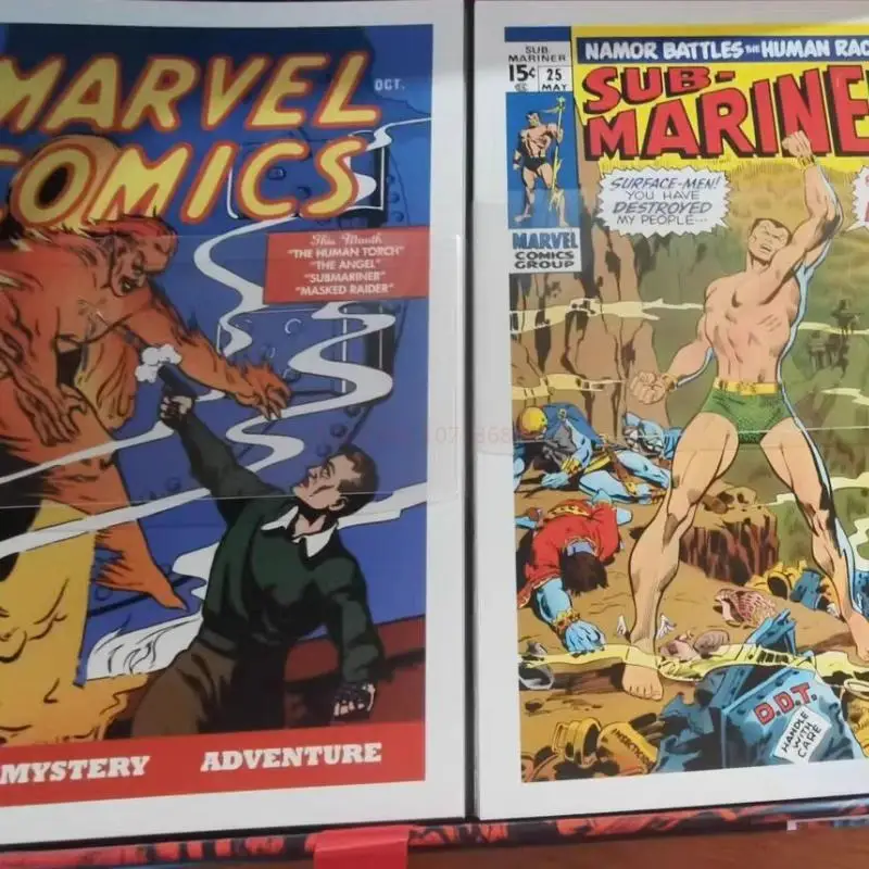 Genuine Marvel Card 80th Anniversary Comic Postcard Iron Man Captain America Thor Animation Postcard Collection Gifts Box