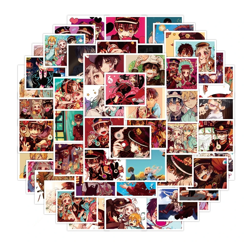 

Cartoon Anime Toilet-bound Hanako-kun Stickers For Car Laptop Phone Stationery Decor Vinyl Decals Waterproof Sticker Kids Toys