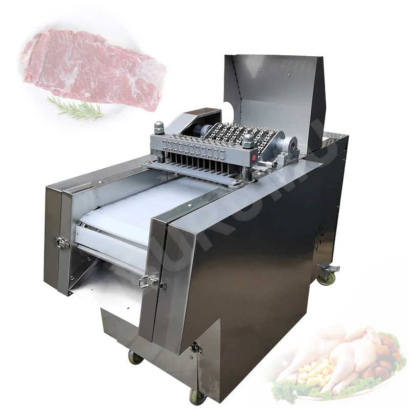 

Meat Cutter Chopping Chicken Nugget Machine For Canteen Hotel Meat Processing Cutting Machine