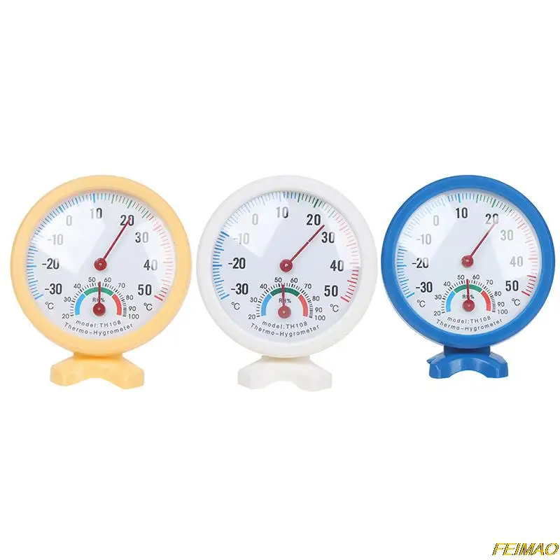 

1 Pc Mini Thermometer And Hygrometer With 1 Small Bracket Bell-shaped LCD Digital Scale For Home Office Temperature Measure Tool