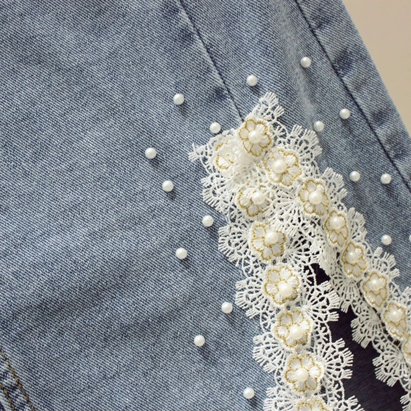 Женская джинсовая юбка до колен с разрезом уличная одежда в стиле Харадзюку лето