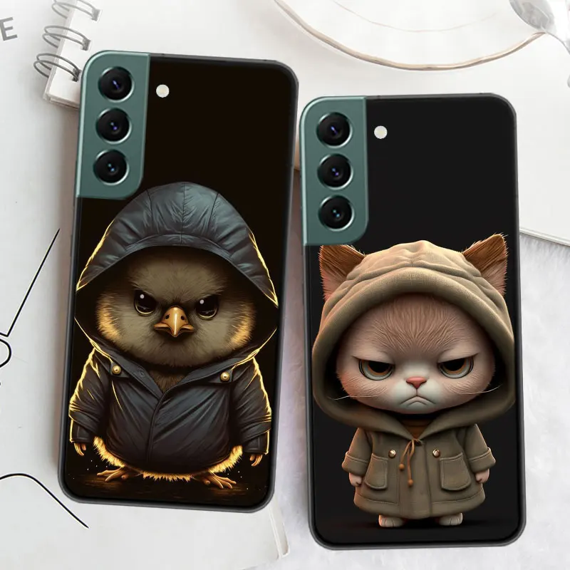 Чехол для телефона с изображением обезьяны лягушки свиньи коровы птицы кошки