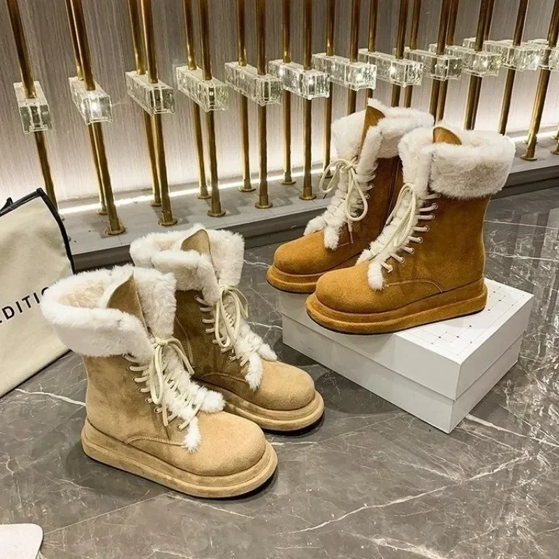 Женские ботильоны с плюшевой подкладкой размер 4 - 10 цвет в ассортименте