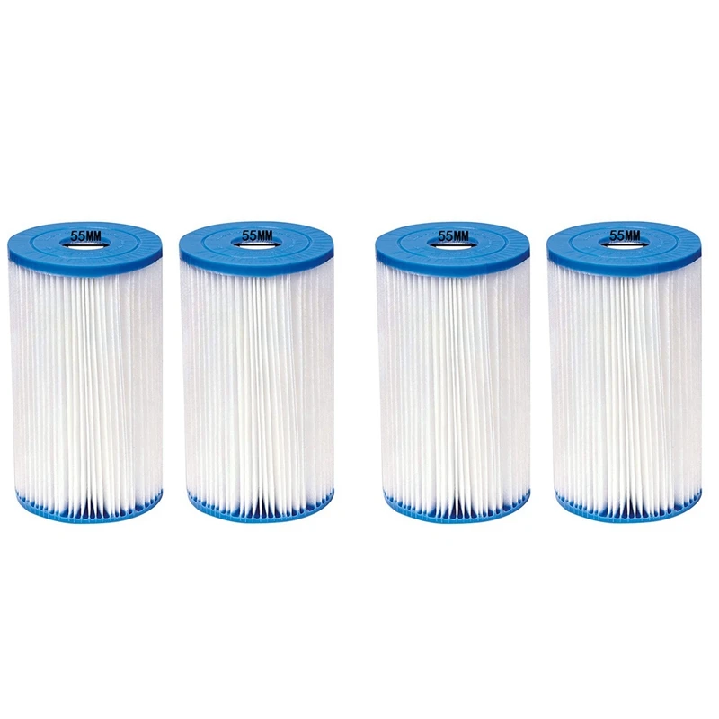 

Type A Replacement Filter Cartridge Compatible For INTEX Pools, Replacement Filter Cartridge For 29000, 4 Pack