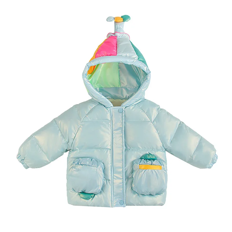 

Пуховик теплый на белом утином пуху, с капюшоном