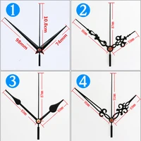 100 setslot clock hands diy replacement parts creative secondminutehour metal pointer for wall clock decor needle thick shaft