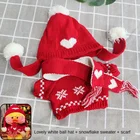 1 комплект изысканный костюм одежды мягкий вязаный свитер DIY аксессуары для 30 см кавайная желтая утка Lalafanfan плюшевые игрушки мягкие куклы