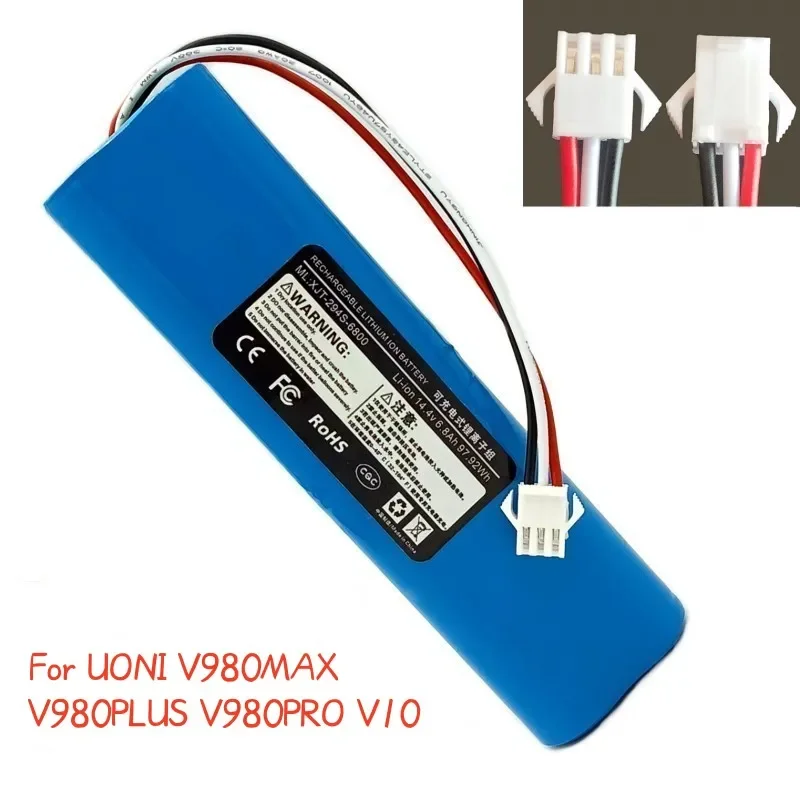 

2023 Upgrade 9900mah For UONI V980MAX V980PLUS V980PRO V10 Intelligent Sweeper battery spare parts