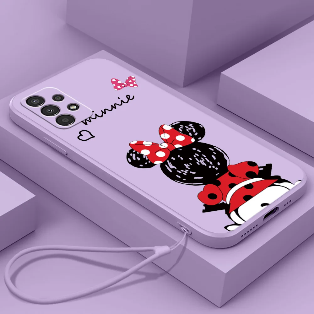 

NEW Mickey Mouse back For Realme Narzo 50A 50i 30 10 V23 Q5i Q5 GT2 GT Neo 3T C21Y XT X2 Pro Liquid Rope Funda Cover