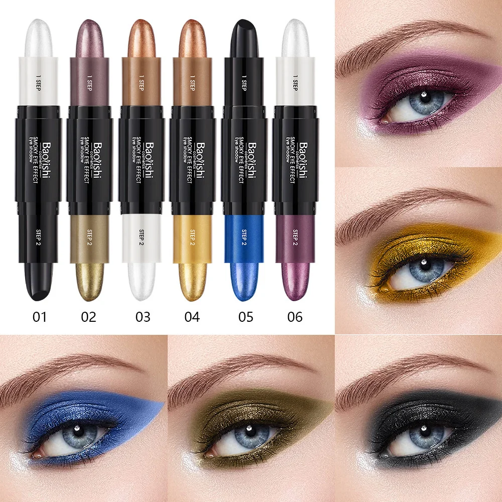 

Waterproof And Sweat-proof Shadow Highlight Bar Hairline Trimming Stick Facial Supplement Double Head Concealer Cream Liquid