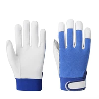 first layer sheepskin gloves breathable stretch cloth labor protection gardening gloves argon arc welding welding gloves