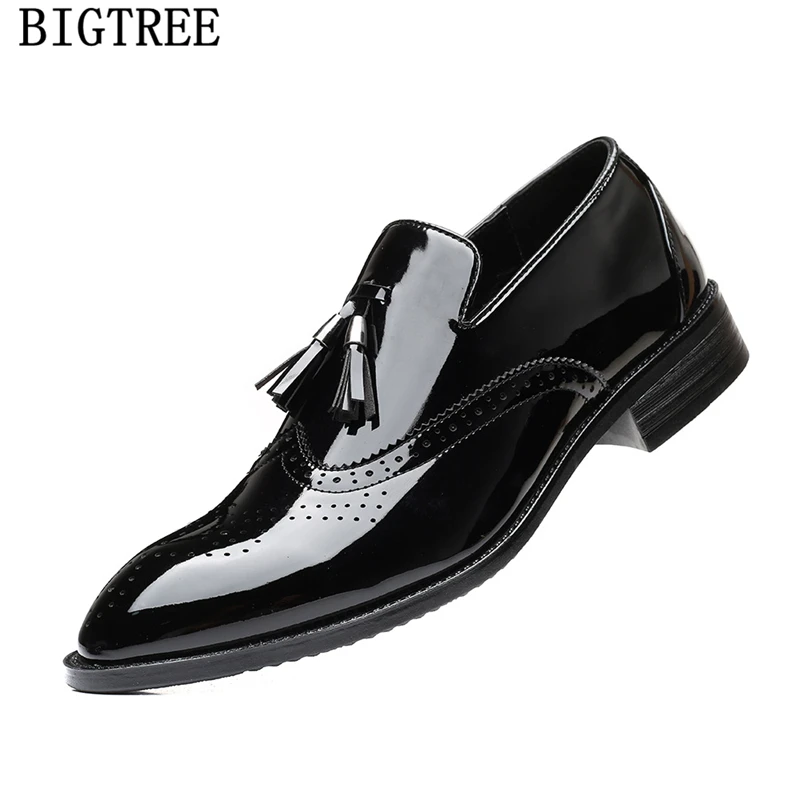 

Loafers Men Italian Shoes Coiffeur Black Dress Plus Size Brogue Shoes Men Classic Luxury Dressing Shoes For Men Formal Zapatos