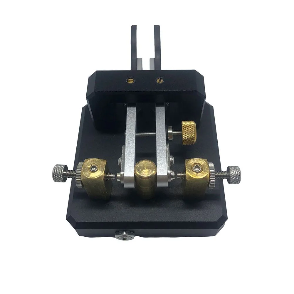

Automatic Morse Keyer Dual-Paddle Telegraph Key CW Key For Ham Radio Users For Amateur HAM RADIO Stainless Steel Brass Aluminum