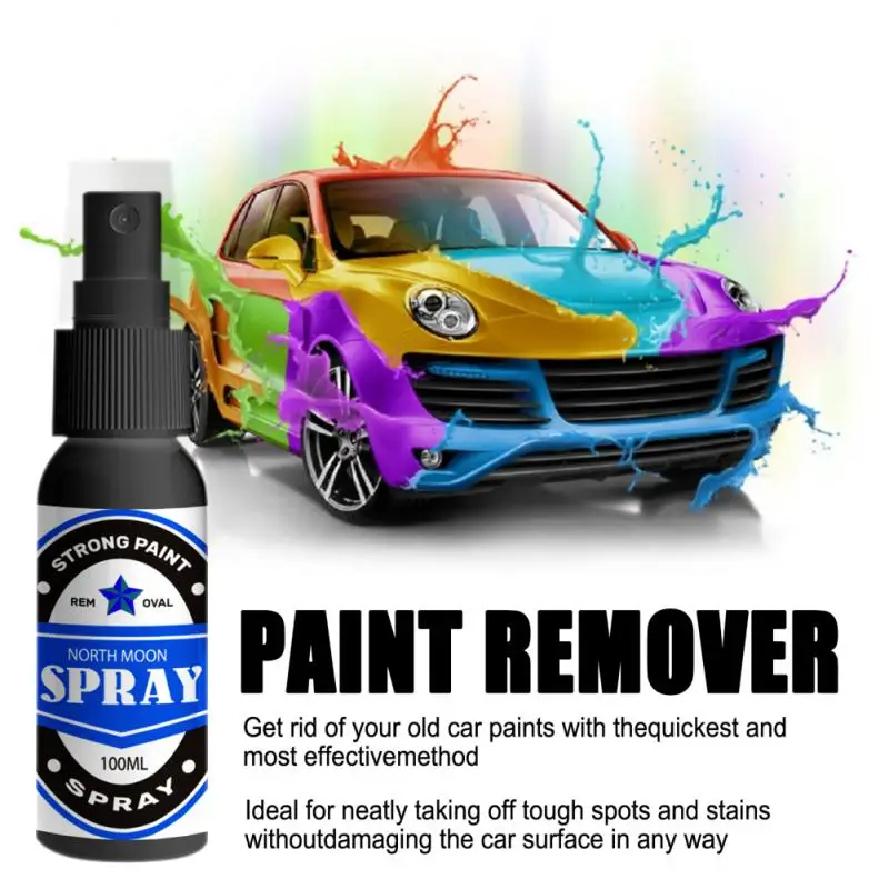 

Мощный спрей для удаления краски, 50 мл/100 мл, быстрое удаление краски, средство для удаления краски, инструмент для очистки автомобиля, уход з...