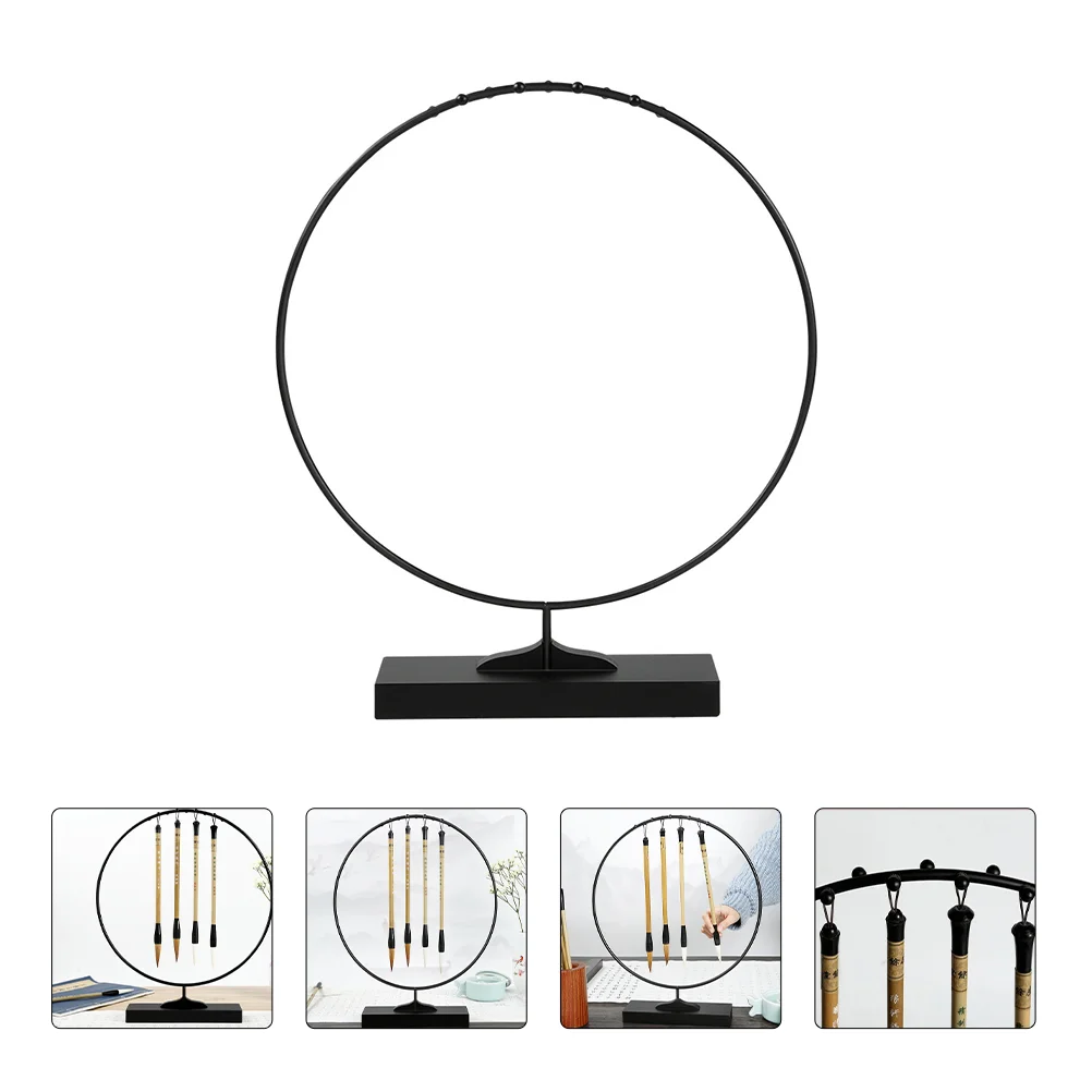 

Creative Brush Pen Rack Iron Ink Brush Hanging Rack Desktop Brush Pen Holder