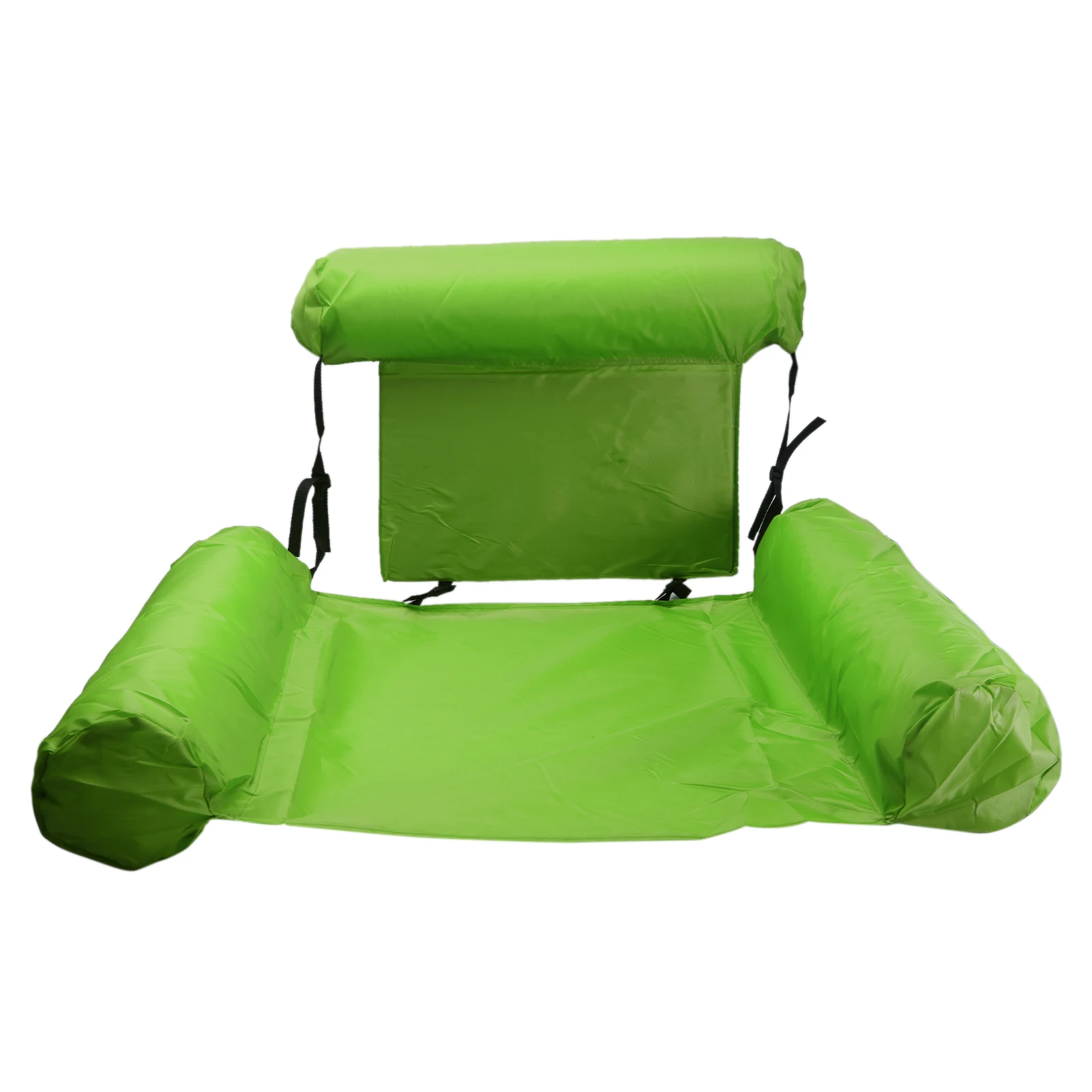 

With Backrest Swimming Pool Inflatable Hammock Float Lounge Chair Air Mattress Water Bed Safe Double Use Folding Outdoor