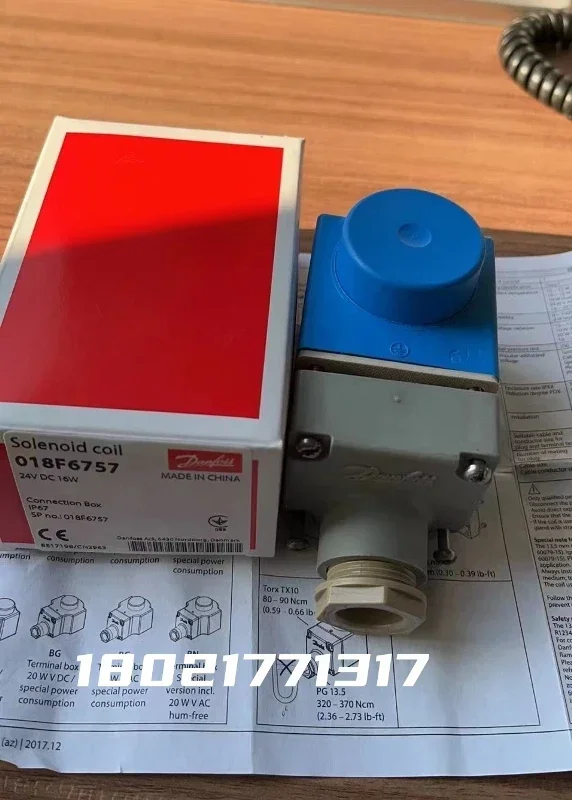 Фото Электромагнитная катушка клапана Danfoss 2025.4, модели 018F6193/6282/6757/6801/6860/7353/7397 №2