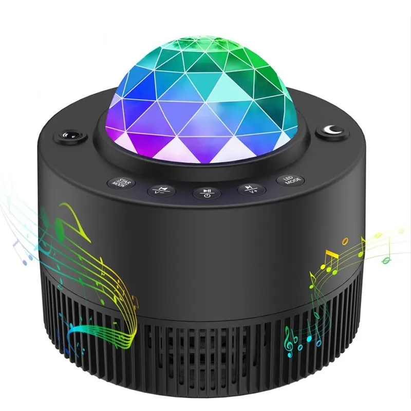 

Цветной проектор звездного неба, Галактический ночной Светильник DISOUR Blueteeth, музыкальный проигрыватель USB, лунный Звездный ночник, проекционная лампа для подарка