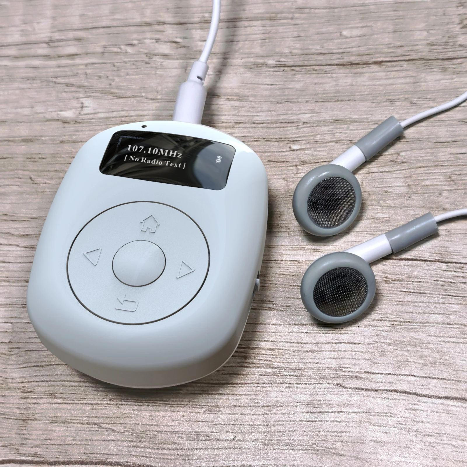 Фото Портативное карманное радио FM/DAB с USB-зарядкой, OLED-дисплеем и наушниками для прогулок, бега, спортзала, кемпинга №4